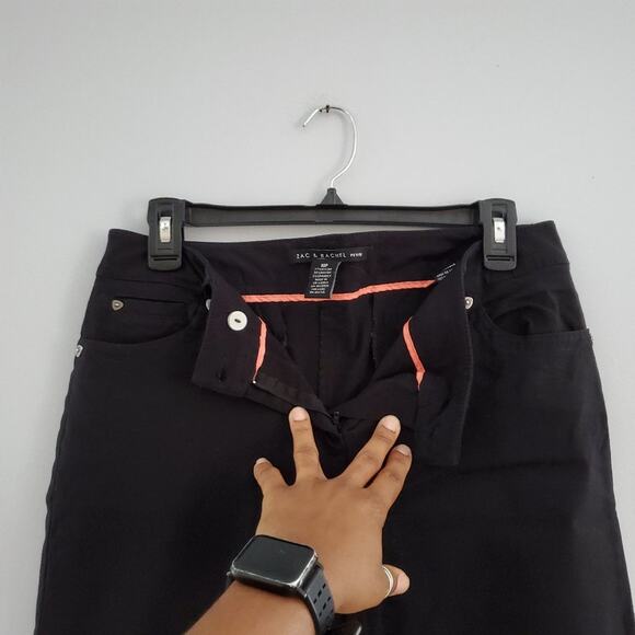 Zac & Rachel Black Straight Pants Size 10 Petite - Picture 4 of 10